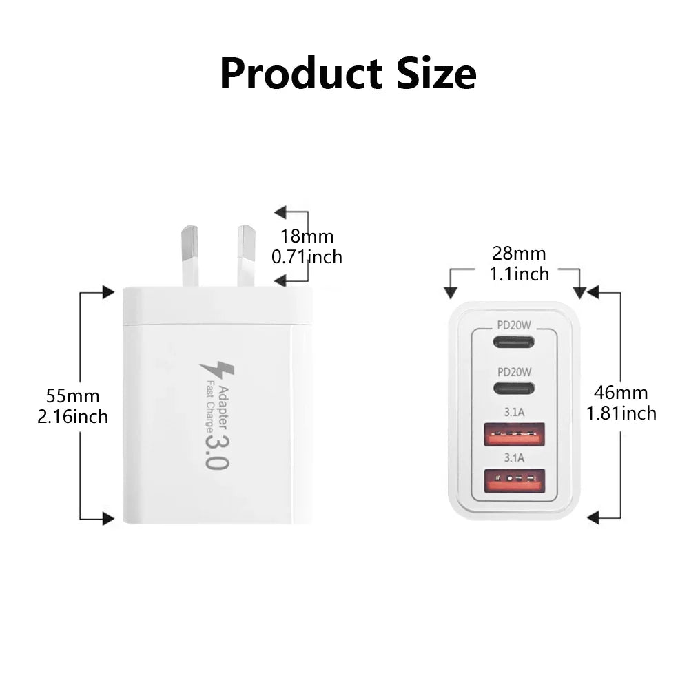 40W PD Fast Wall Charger